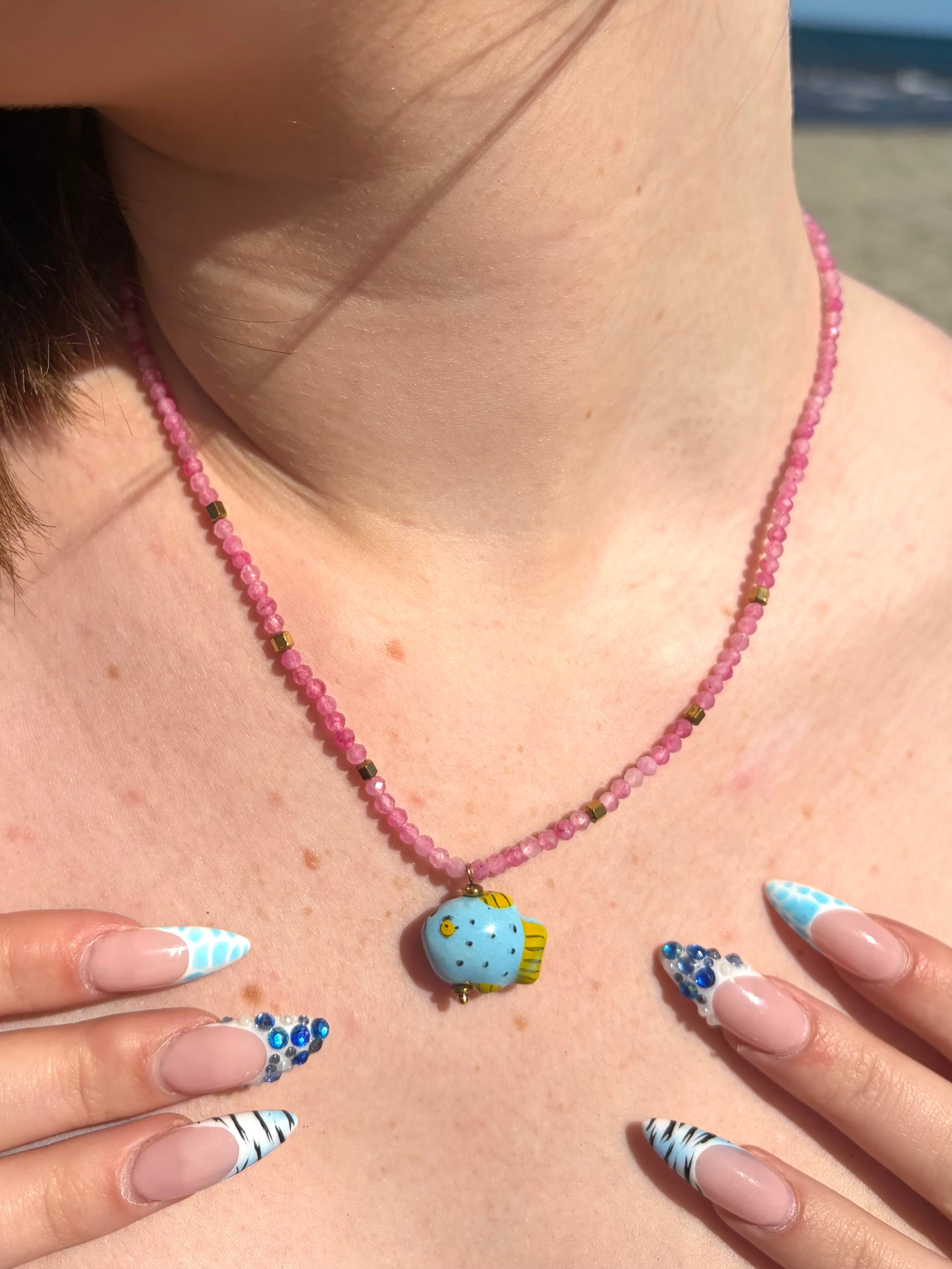 Collier rose Nemo