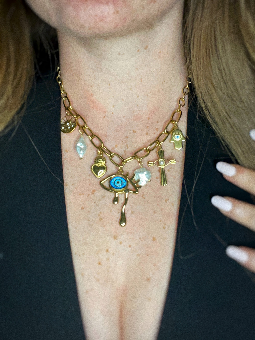 Collier breloques Iris