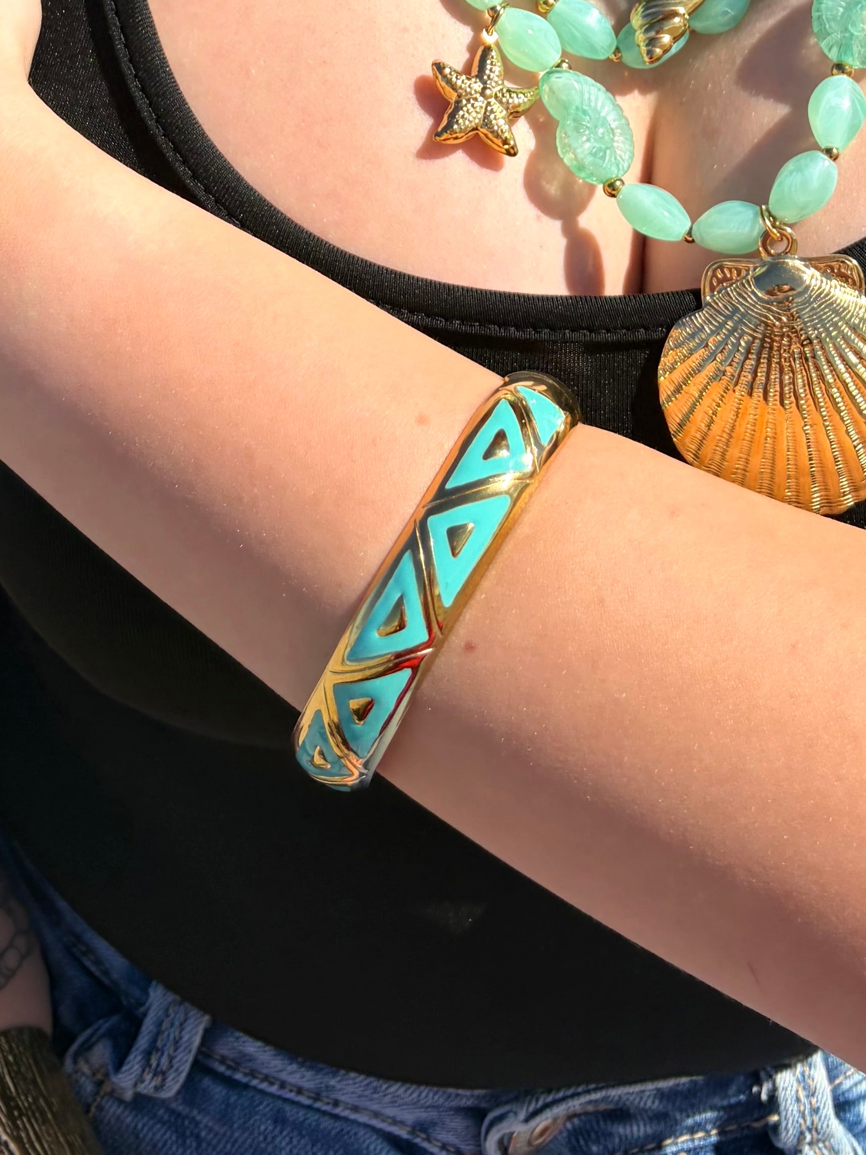 Jonc turquoise Zia