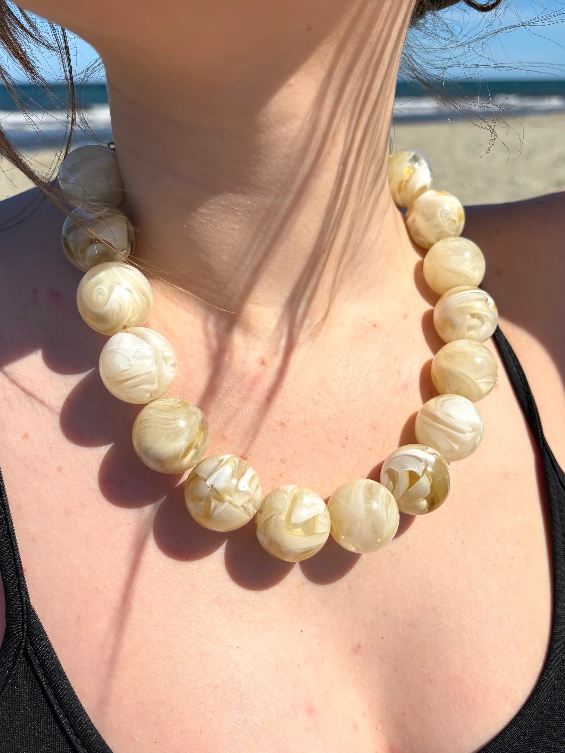 Collier ivoire Peony