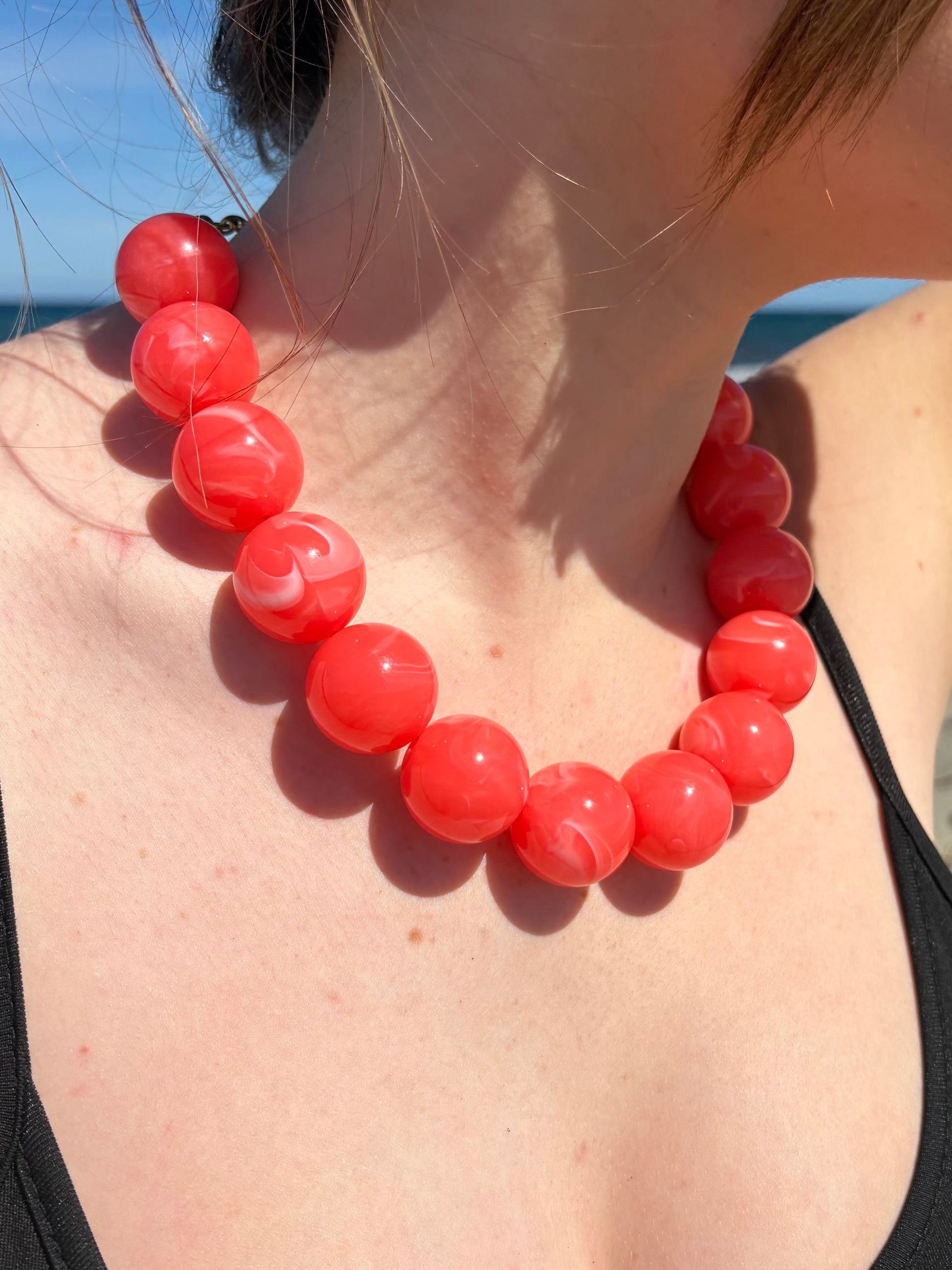 Collier corail Peony