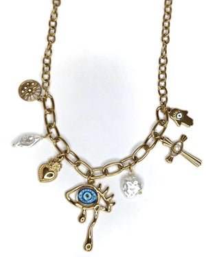 Collier breloques Iris