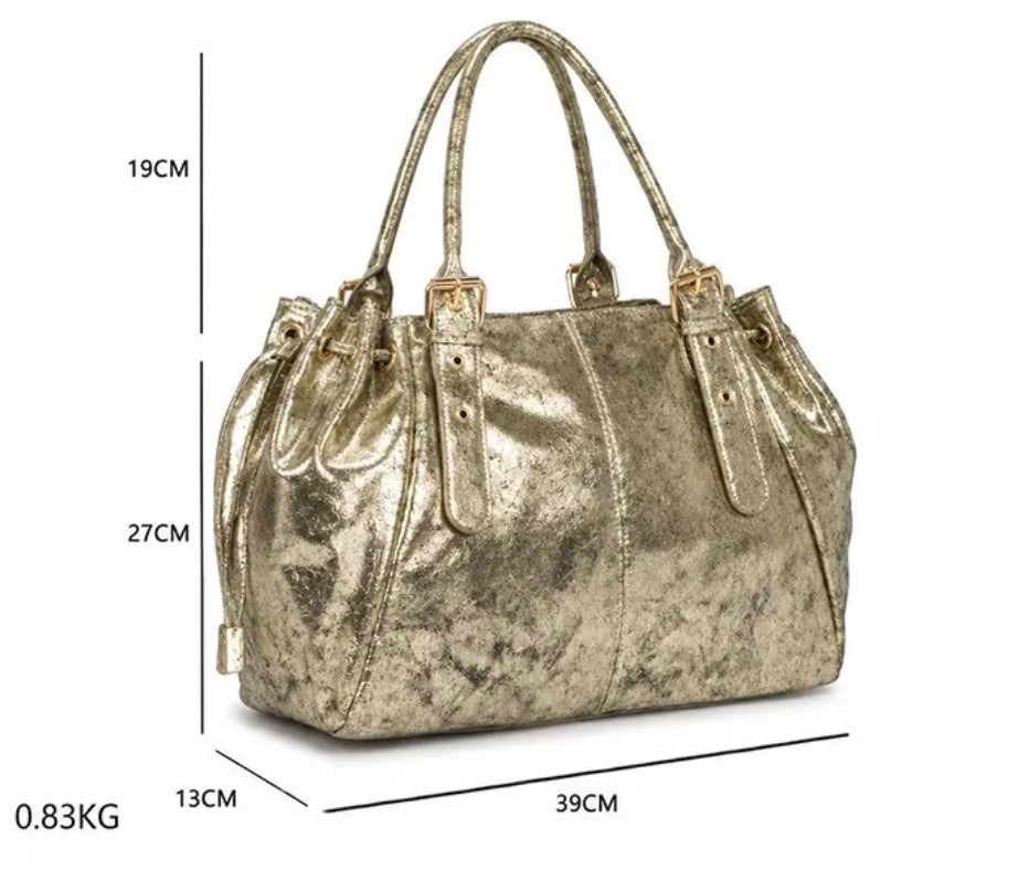 Grand sac Sasha argenté
