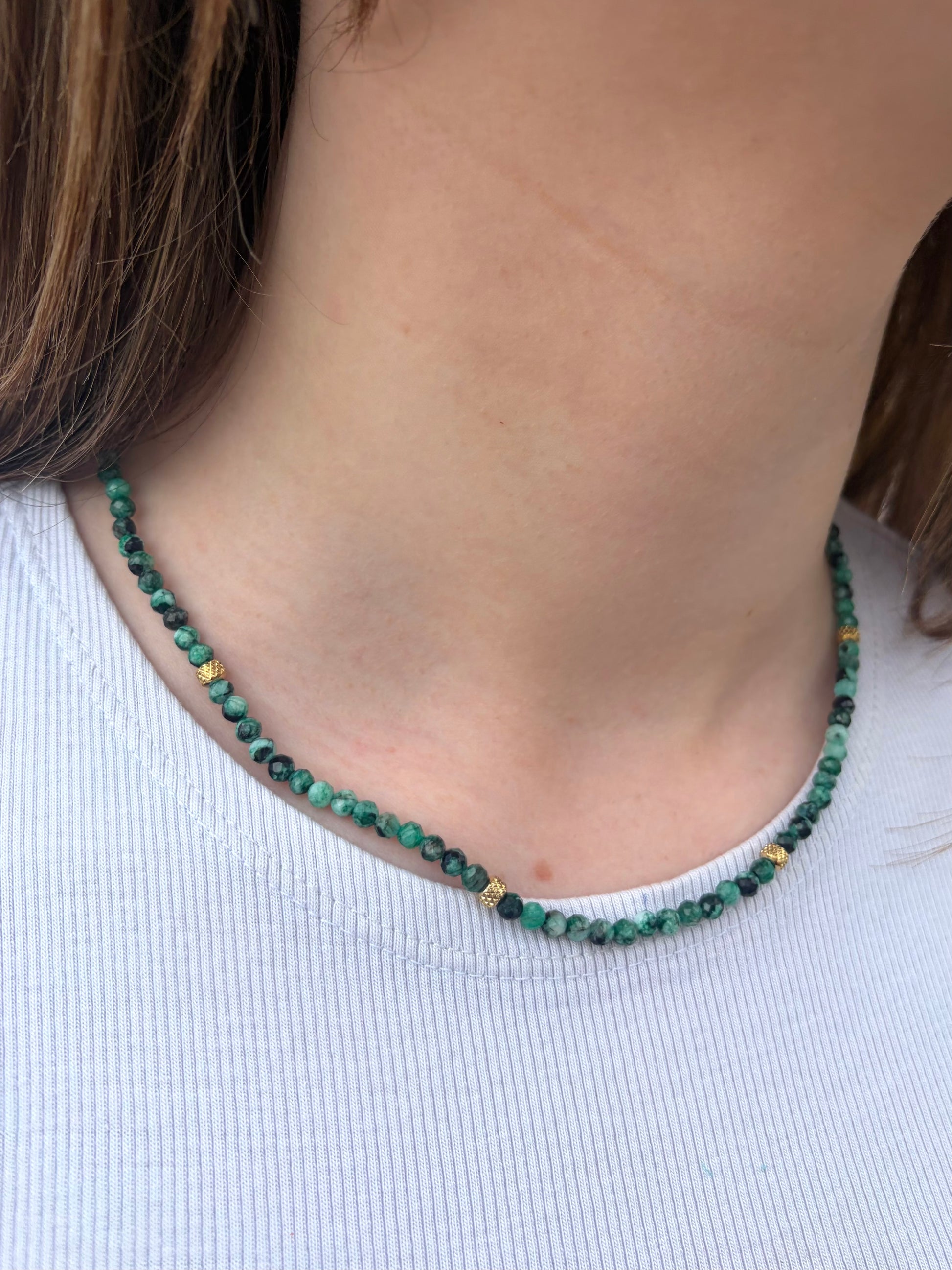 Collier vert Destin