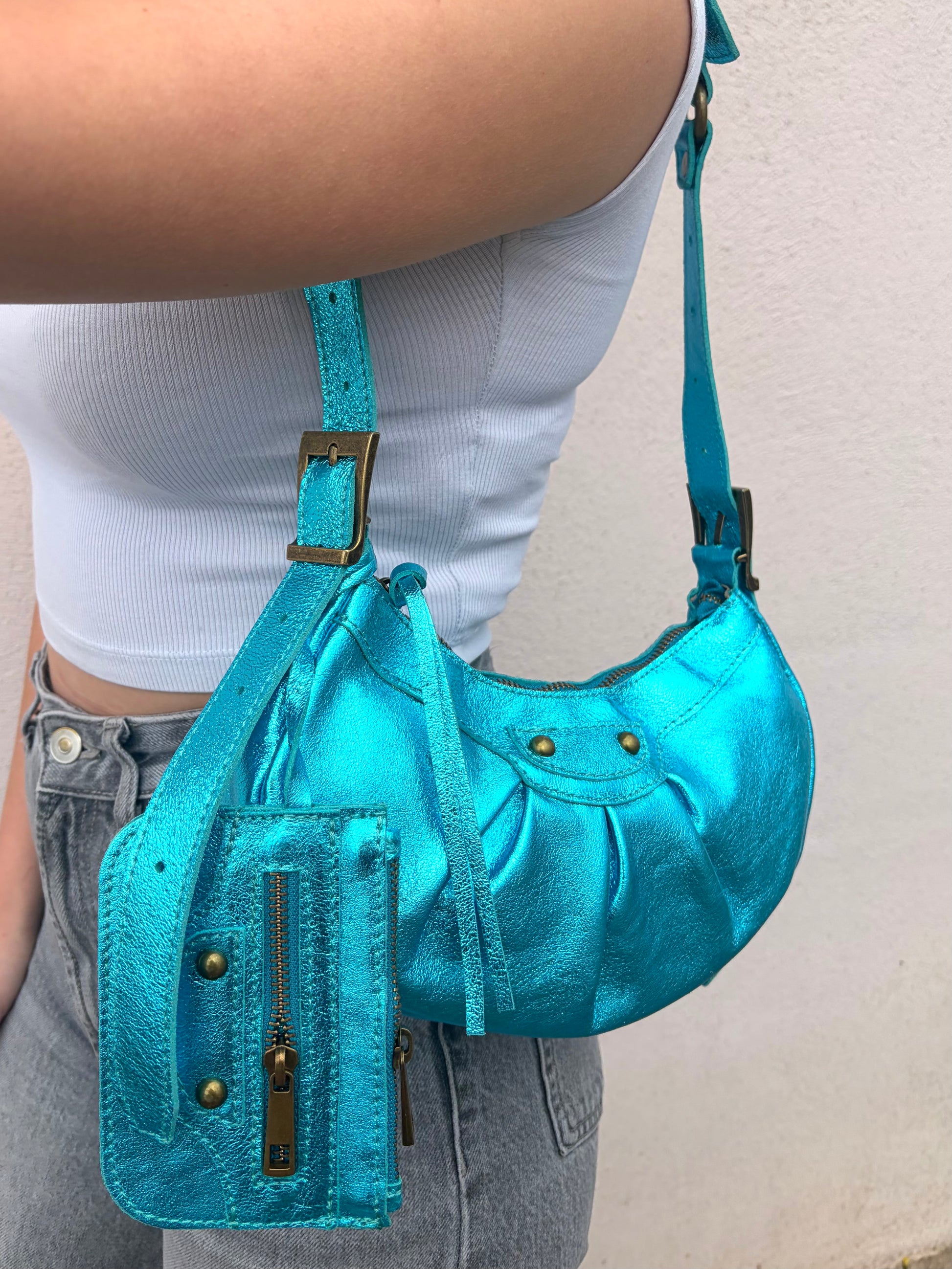 Sac Thémis turquoise